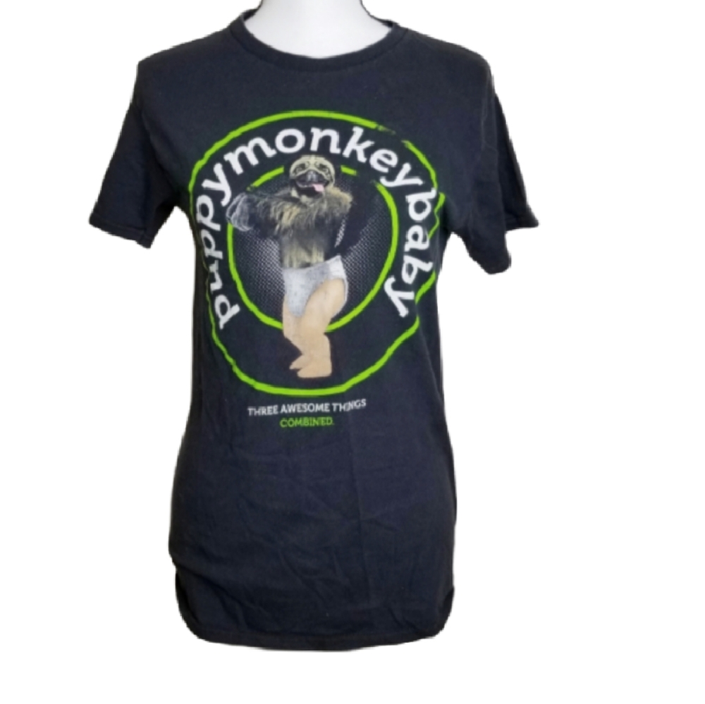 SOLD! PUPPY MONKEY BABY UNISEX TEE SHIRT - Picture 1 of 3